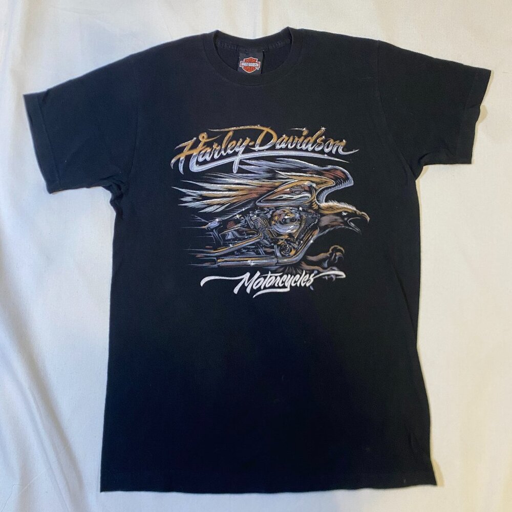 Vintage Harley Davidson Eagle Motorcycle Hollywood Route 66 2017HD T-Shirt